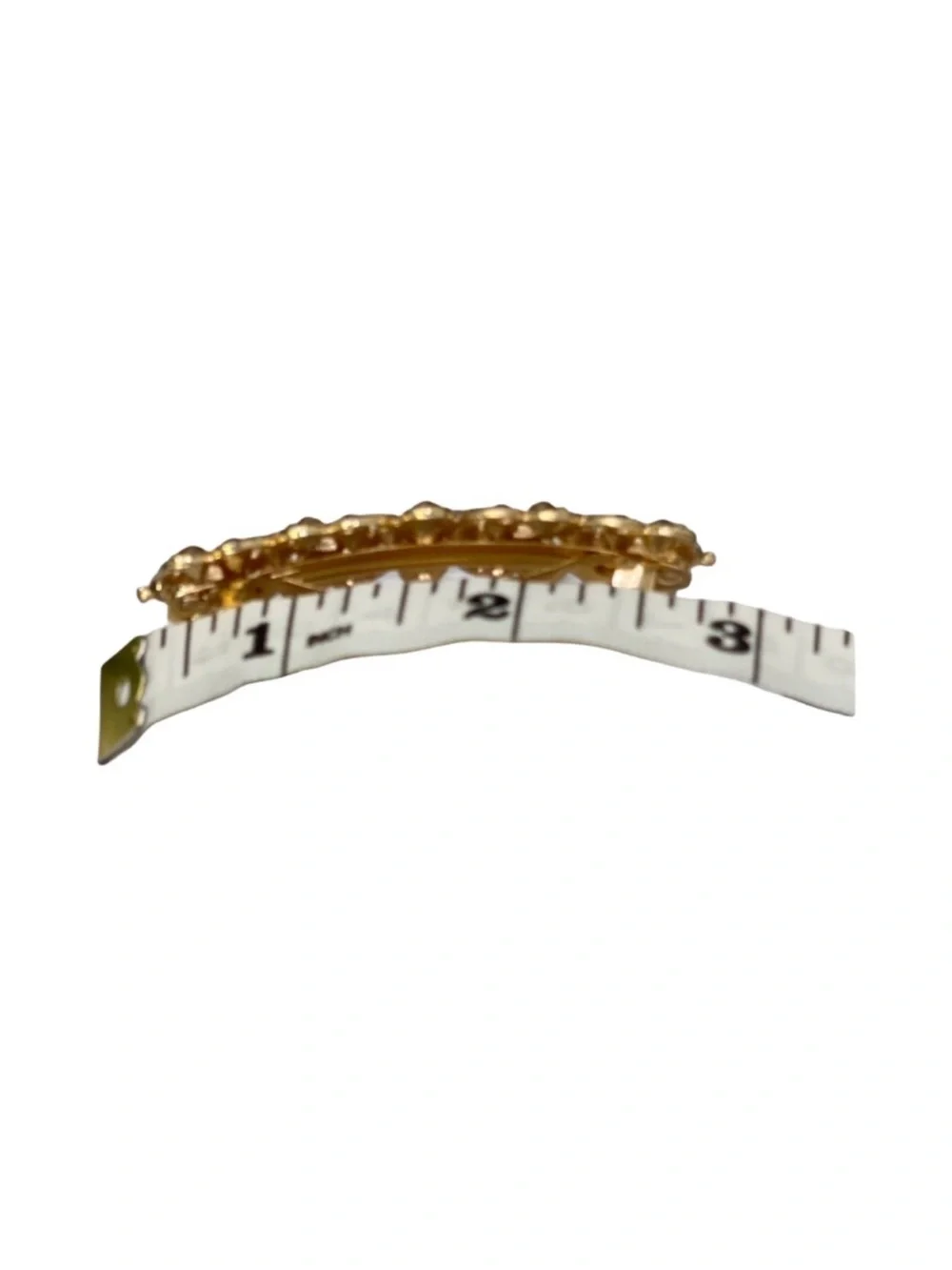 Elegant Crystal Gold Rhinestone Hair  3,0”Clip FINAL PRICE DROP